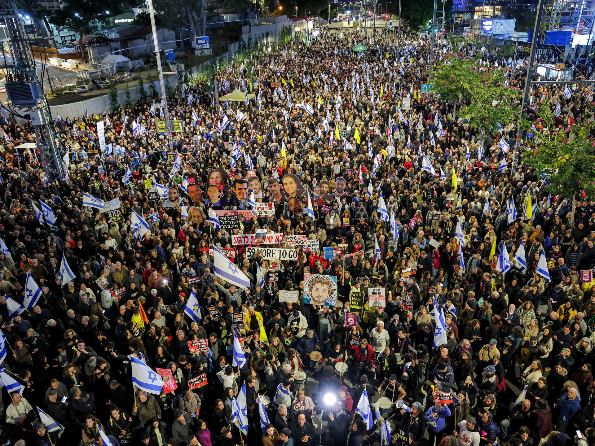 Thousands of Israeli protests Sin Bett Chief fired, for prisoners | Israeli-Palestinian conflict news