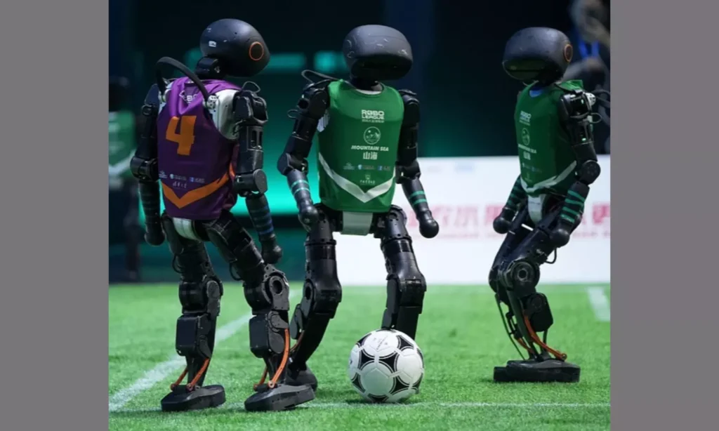 The Future is Now: China's Humanoid Robots Play a Stunning Football Match in Beijing/Deccan Chronicle/Web