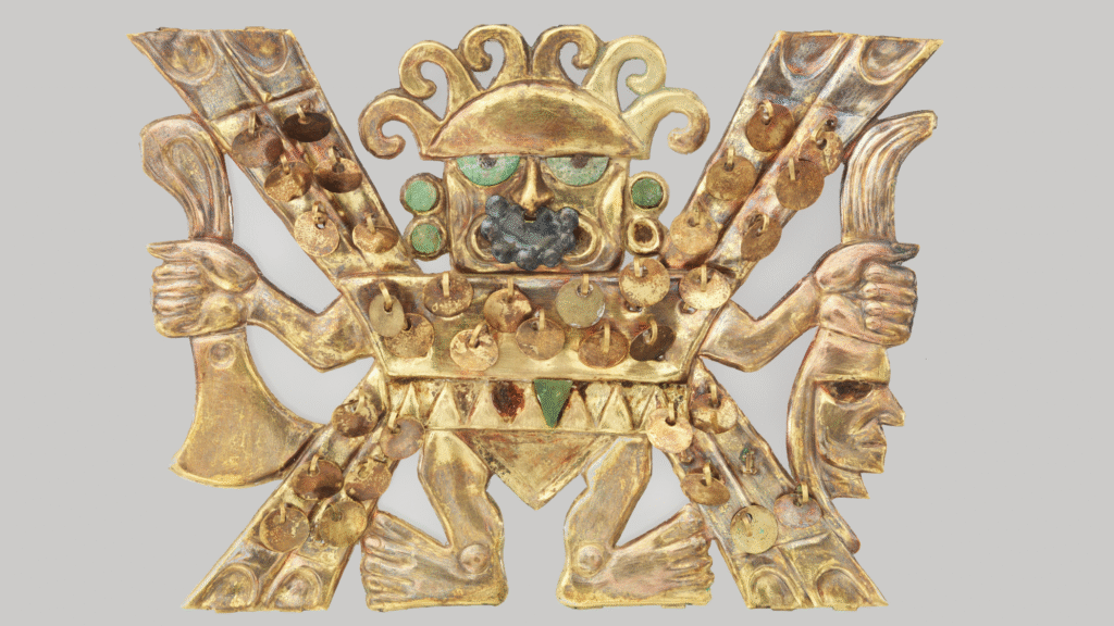 Beheader’s Nosepiece: 1,500-year-old gold jewelry depicting a bloodthirsty Pre-Incan god