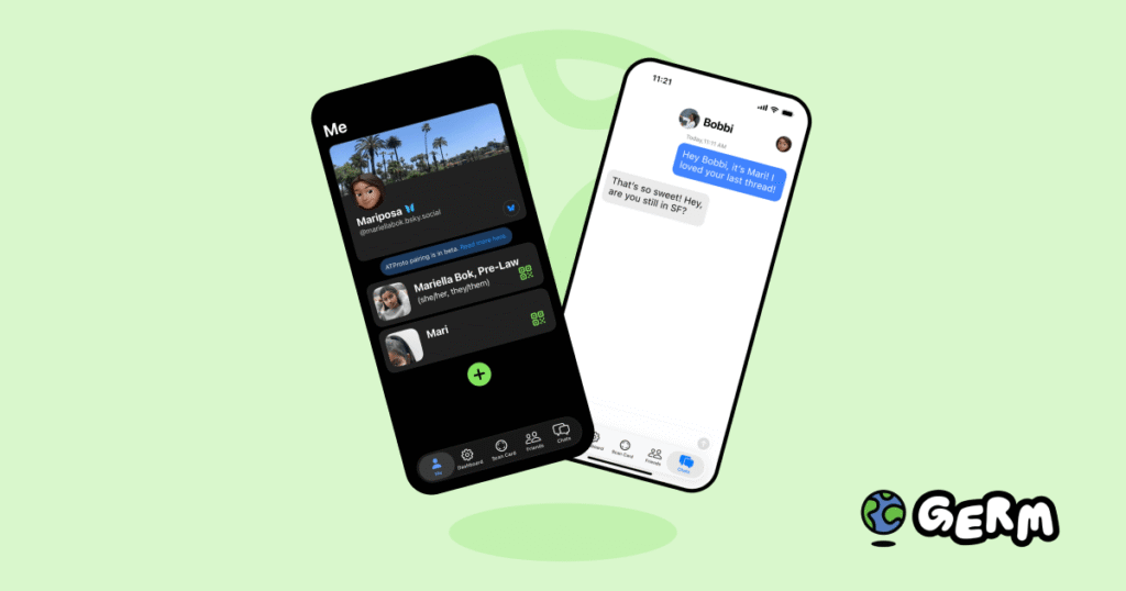 A startup called Germ becomes the first private messenger launched directly from the Bluesky app.