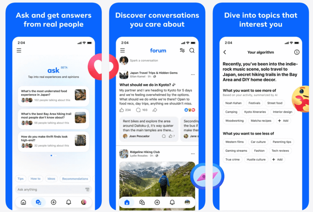 Meta quietly launches new Reddit-like app called Forum