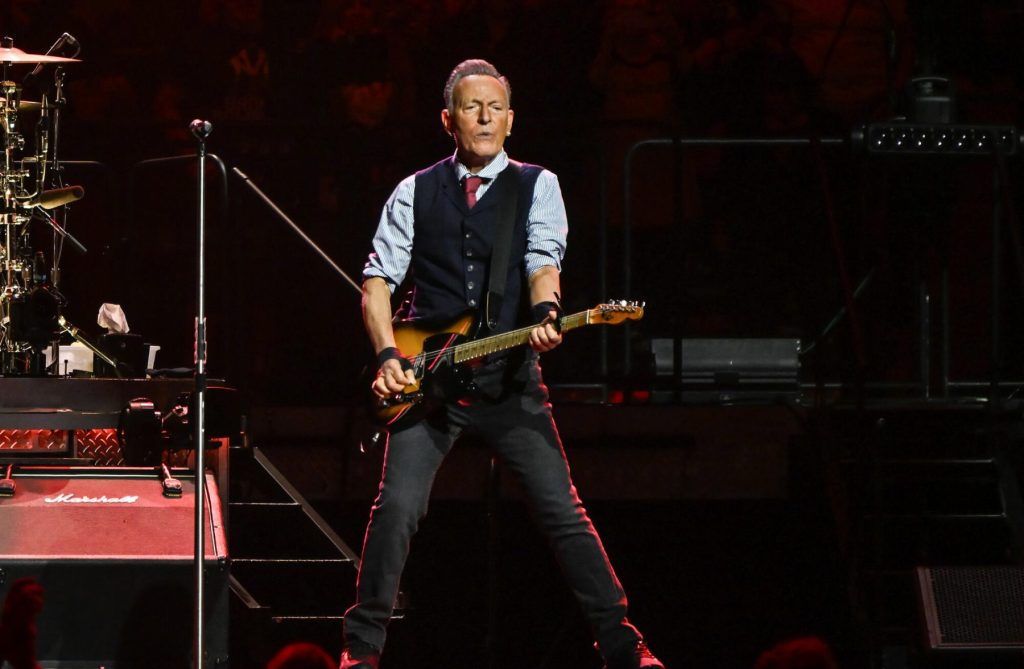 Bruce Springsteen and Bon Jovi perform at Music America Concert