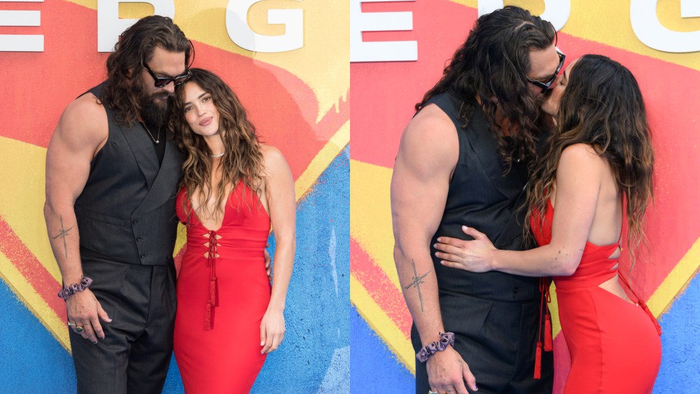 Adria Arjona’s red Roberto Cavalli dress at the ‘Supergirl’ fan event