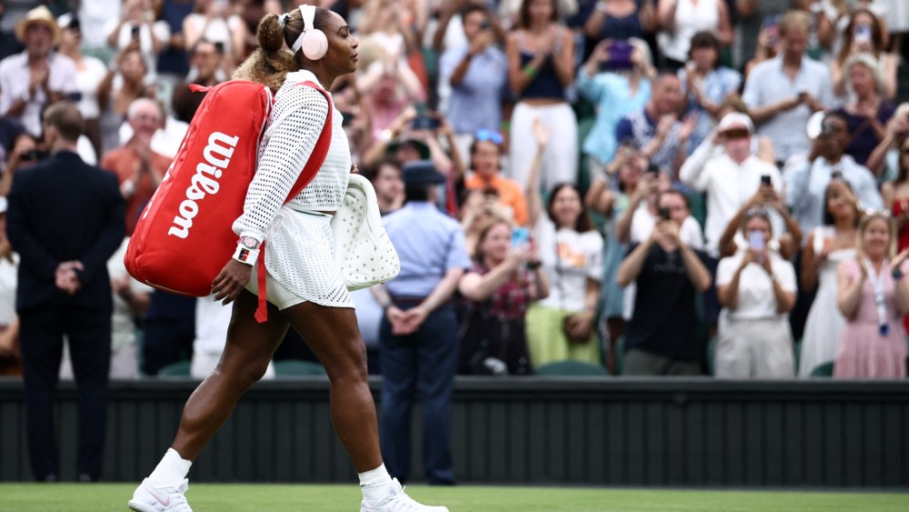 Serena Williams returns to Wimbledon in Nike tennis kit