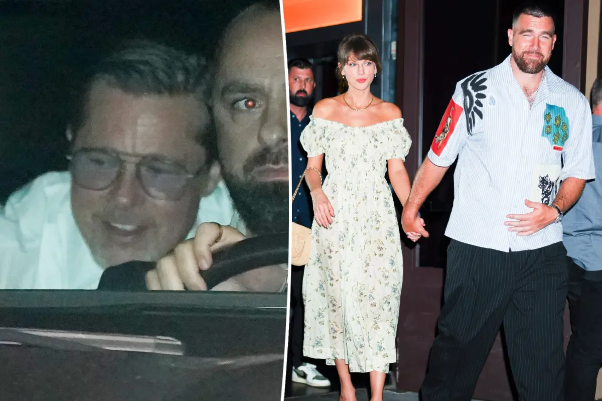 Brad Pitt spotted drinking at Taylor Swift’s wedding in July
