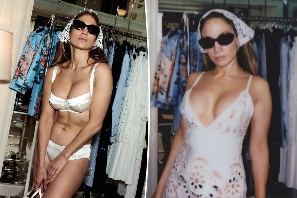 Jennifer Lopez celebrates ‘Leo season’ in luxe Dolce & Gabbana lingerie