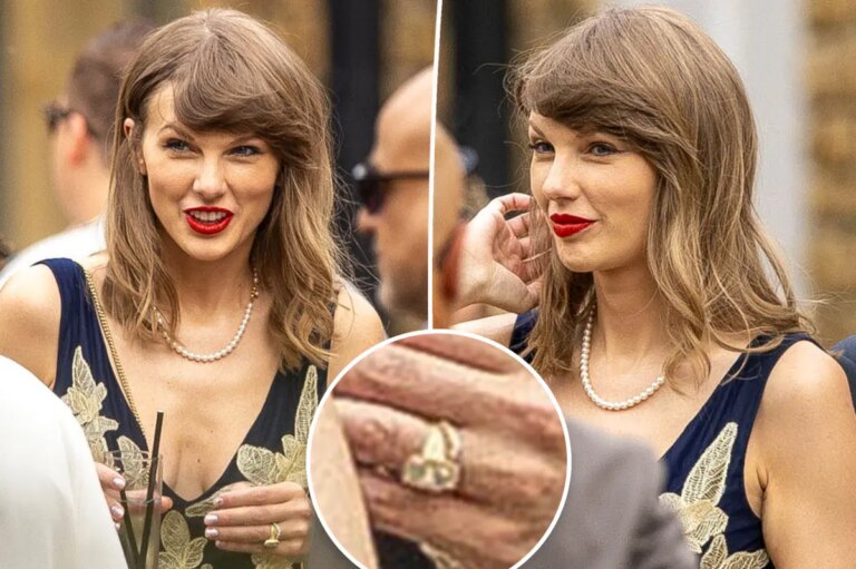 Taylor Swift attends Oli Jacobs and Laura Sisk’s star-studded England wedding solo
