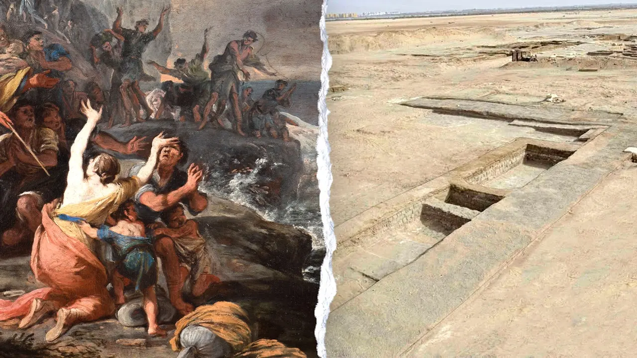 Archaeologists find Ramesses II stone beam near biblical Exodus route in north Sinai