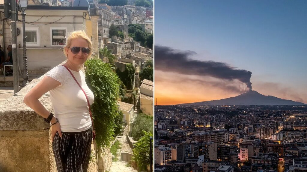 Mount Etna eruption forces American tourist to scramble to find a new way out
