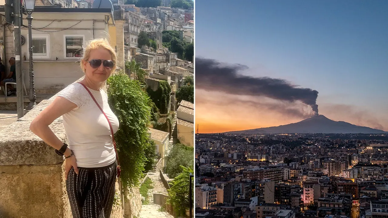 Mount Etna eruption forces American tourist to scramble to find a new way out