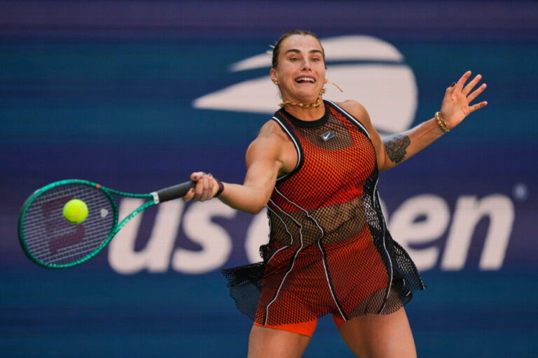 Aryna Sabalenka shrugs off struggles as she seeks 3rd straight US Open title