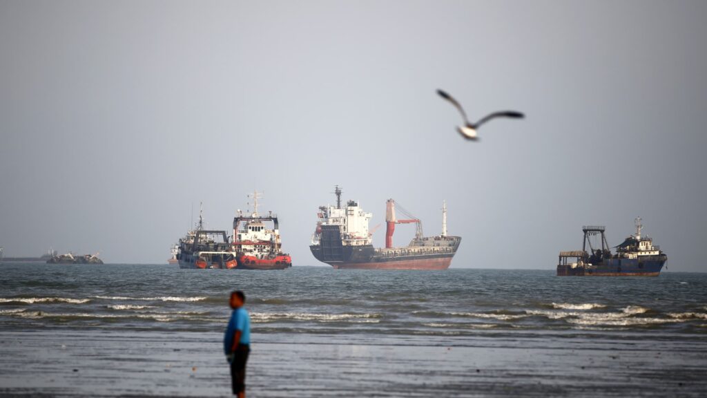 Vessel struck in Strait of Hormuz, UKMTO says, as talks appear elusive
