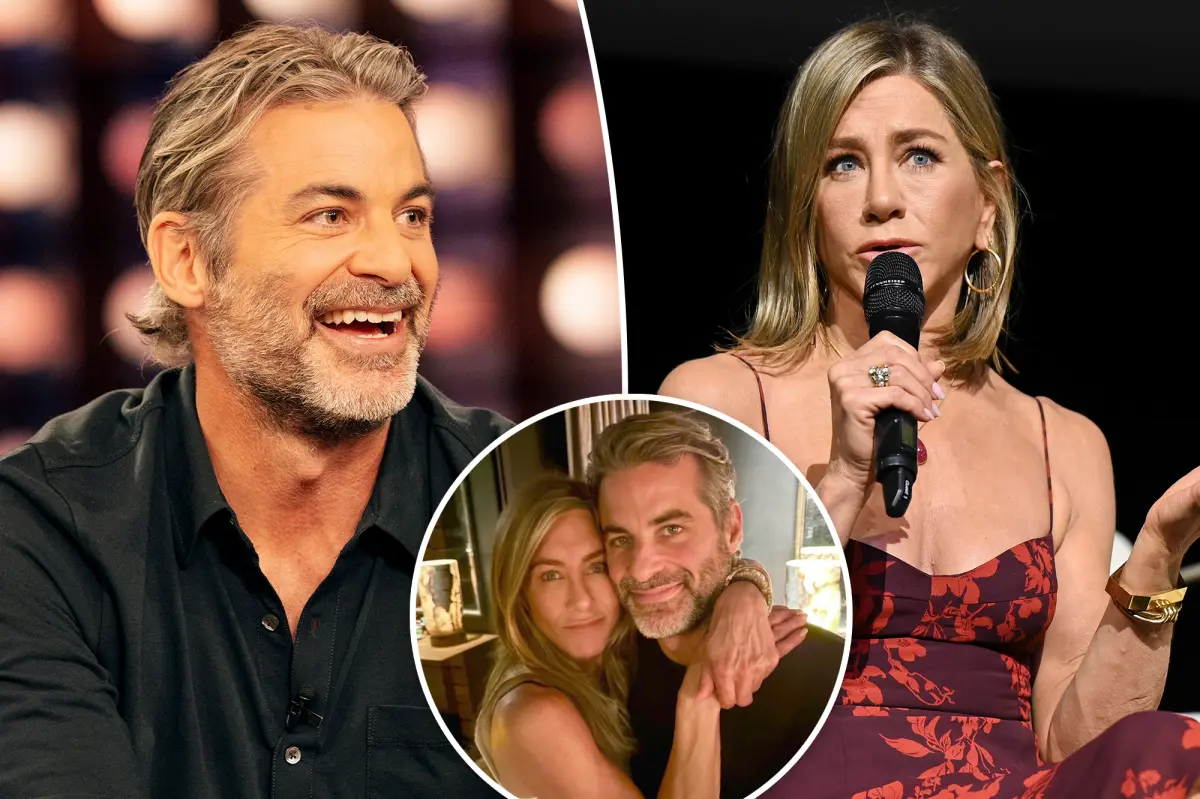 Jennifer Aniston makes racy joke while interviewing boyfriend Jim Curtis