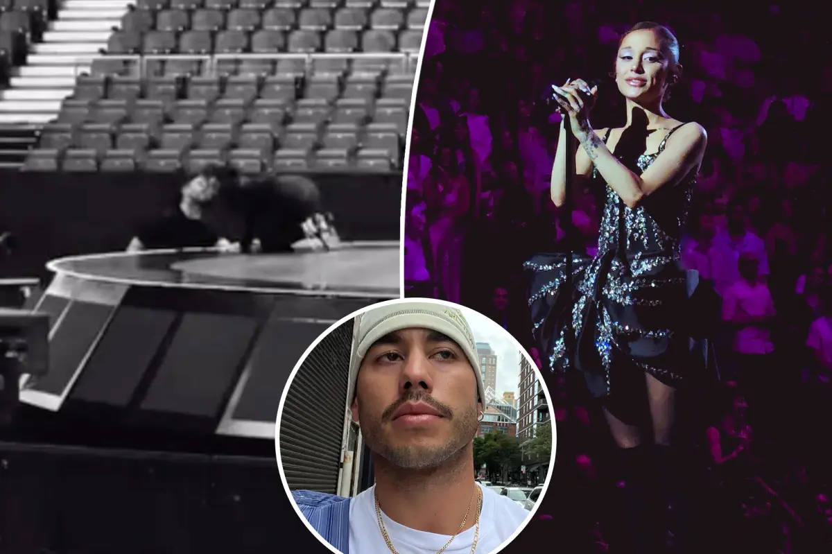 Ariana Grande kisses boyfriend Ricky Álvarez in sweet moment during tour wrap-up