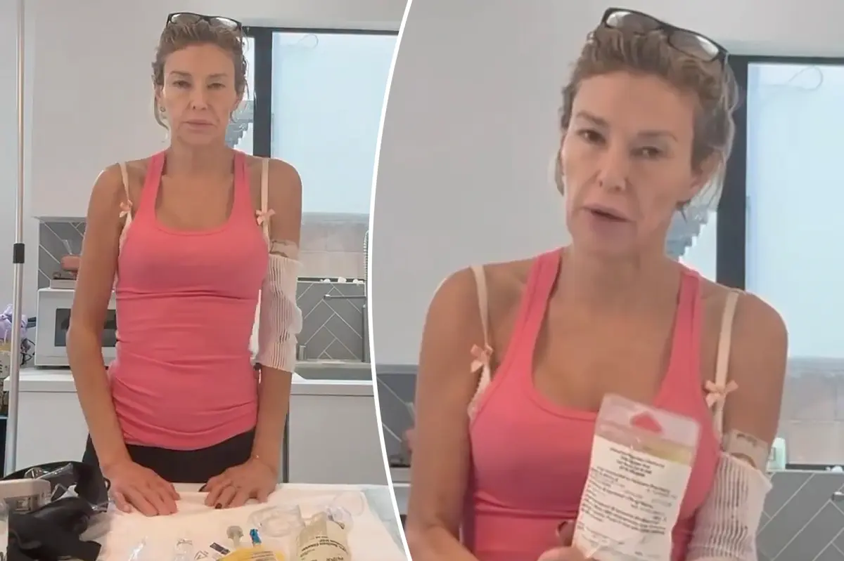 Brandi Glanville details daily 18-hour IV trips for ongoing health struggles