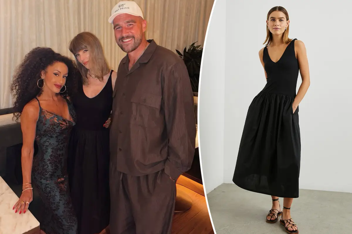 Taylor Swift wears Rails dress for Travis Kelce dinner date in Kansas City