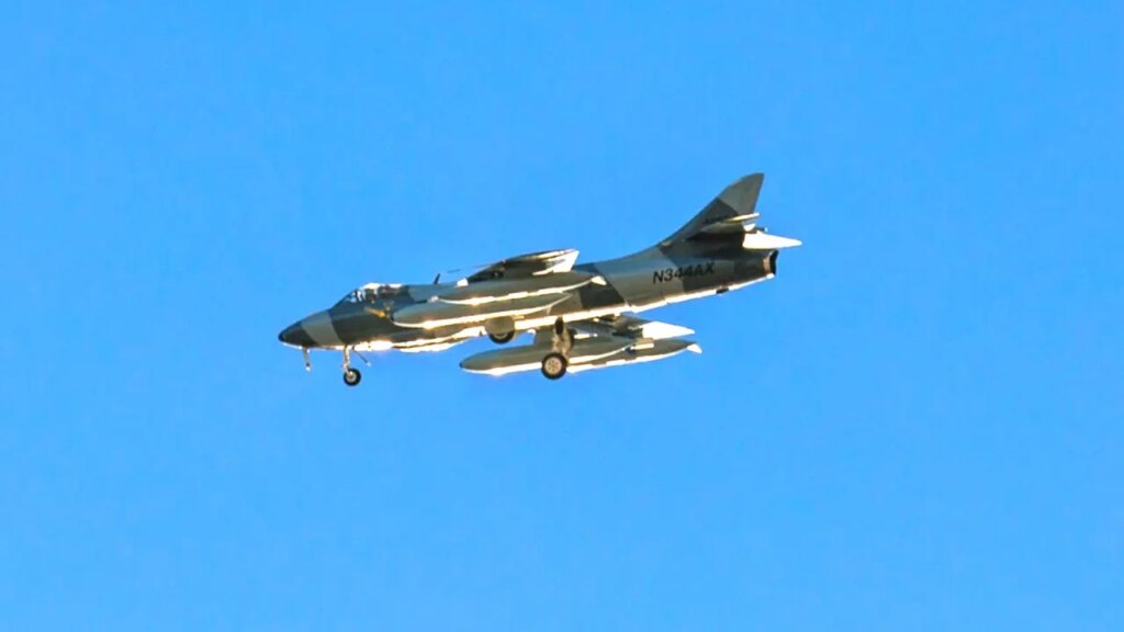 Hawker Hunter plunges into water off California coast, pilot rescued after ejecting