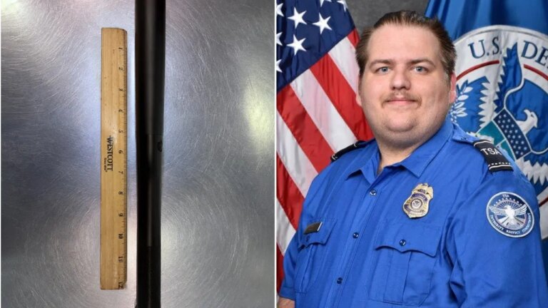 TSA finds a concealed knife inside a baseball bat flashlight at Tampa airport