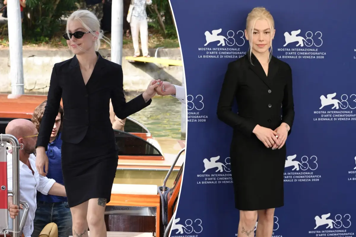 ‘Primetime’ star Phoebe Brigers shows off leg hair at Venice Film Festival 2026