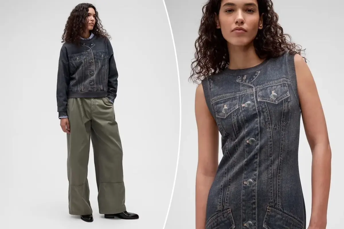 Gap sweatpant jeans are here, along with dresses and tops to match