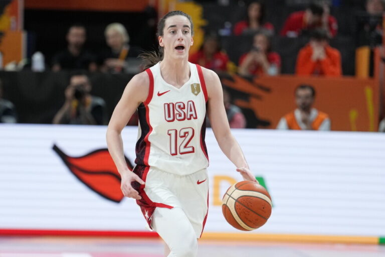 Caitlin Clark helps US beat China and 7-foot-3 Zhang Ziyu 94-61 at World Cup