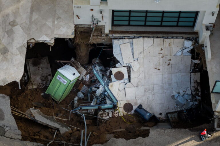 Driveway of Malibu mansion owned by Nicolas Cage collapses into sinkhole
