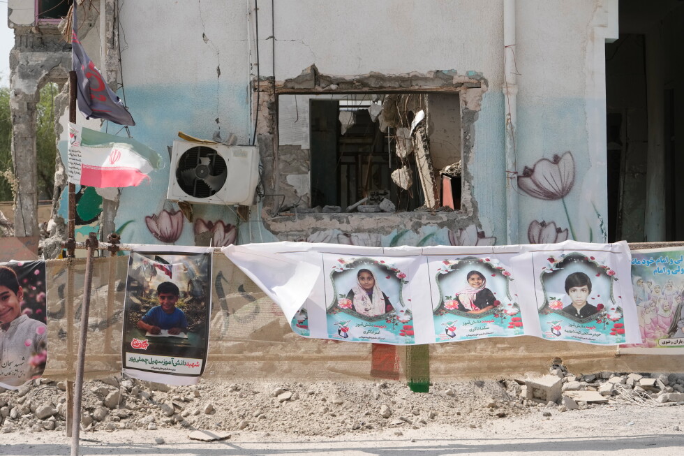 Iranian school hit early in the war is now a memorial to children