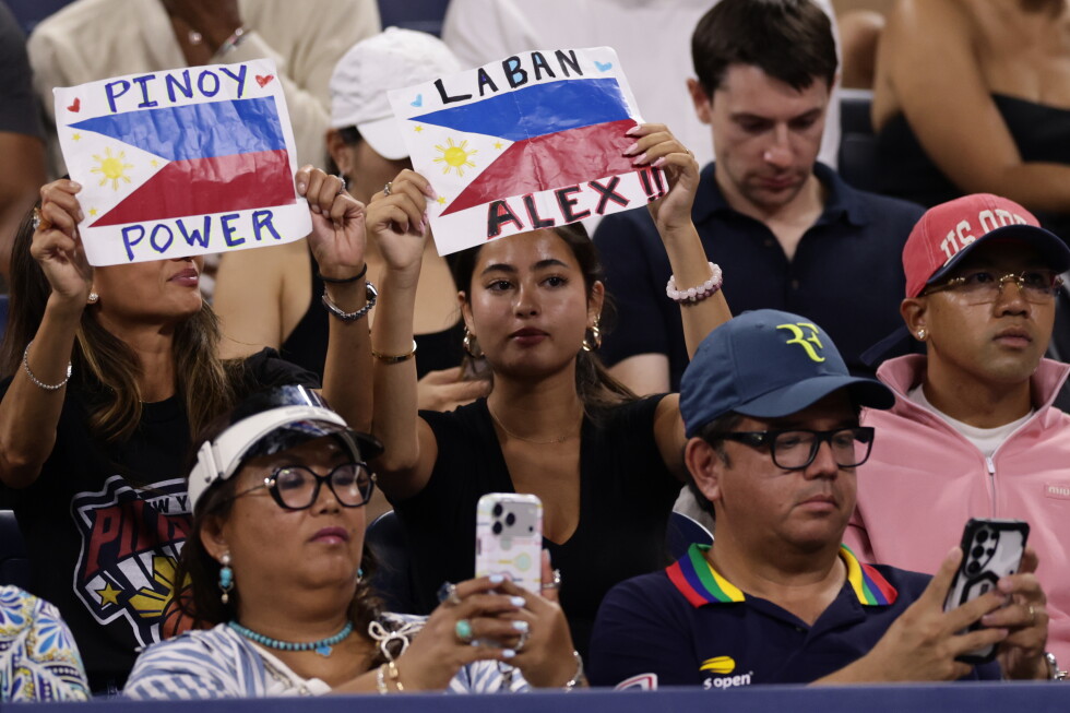 Bearing flags and hats with slogans, Eala’s fans descend on US Open